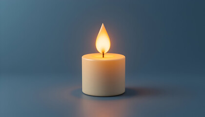 burning candle close angle burning candle on a dark background