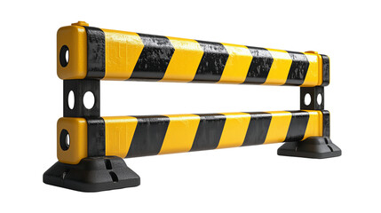 Traffic barrier on a transparent background industrial setting graphic design