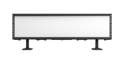 Obraz premium Billboard display frame on a transparent background in urban environment