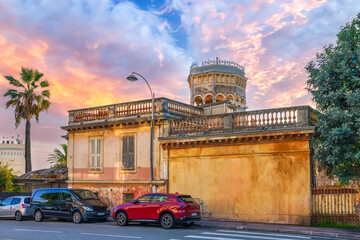 Villa Beau Site, historic mansion, official national monument in Nice France, French Riviera. 