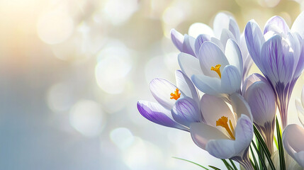 A bright and cheerful spring flower on background ai generated