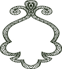 Beautiful flower art and mandala vector design