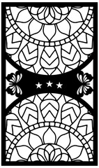 Fototapeta premium decorative panel laser cut design for wedding invitation