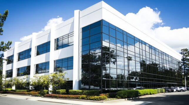 Clean urban office buildings, modern office buildings at the cutting edge