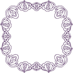 Beautiful flower art and mandala vector design