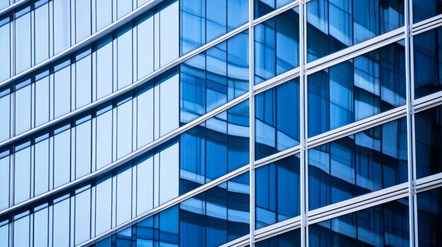 Clean urban office buildings, modern office buildings at the cutting edge