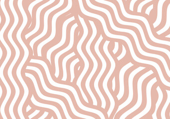 Abstract noodle ornament. Flat wave texture background