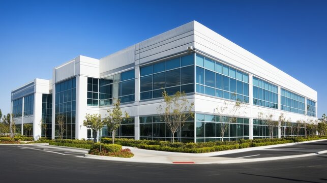 Clean urban office buildings, modern office buildings at the cutting edge