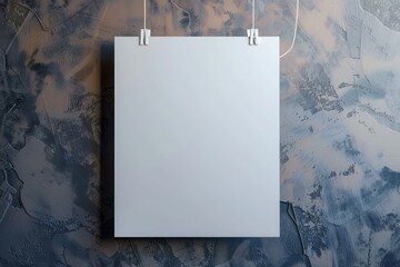 Ultra Hd Image of Close Up on Hanging Poster Mockup