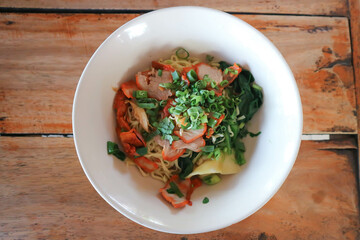 noodles or pork noodles or noodles without soup