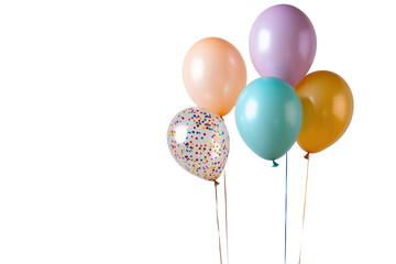 Bunte Luftballons f&uuml;r Feier und Party &ndash; PNG mit transparentem Hintergrund

