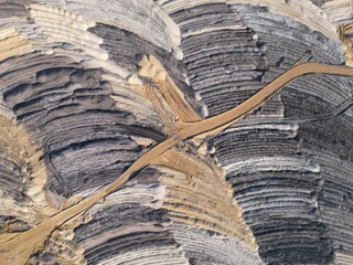 Abraumhalden, Tagebau Garzweiler, Luftbild