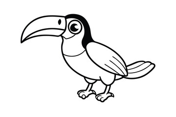 Obraz premium toucan bird vector illustration