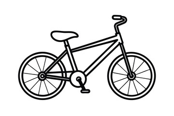 Obraz premium bicycle isolated on white background