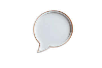 Glasartige Sprechblase mit Punkten – PNG mit transparentem Hintergrund

