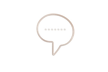 Fototapeta premium Glasartige Sprechblase mit Punkten – PNG mit transparentem Hintergrund