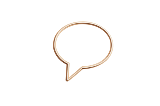 Glasartige Sprechblase mit Punkten – PNG mit transparentem Hintergrund

