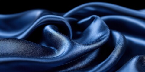 Obraz premium dark blue silk