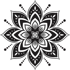 Indian Traditional and Cultural Rangoli, Alpona, Kolam, or Paisley vector line art. Bengal art India. for textile printing, logo, wallpaper Pro Vector