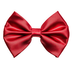 Red Satin Bow Tie - Elegant Formal Wear Accessory