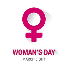 Happy international woman's day, simple design for background or others