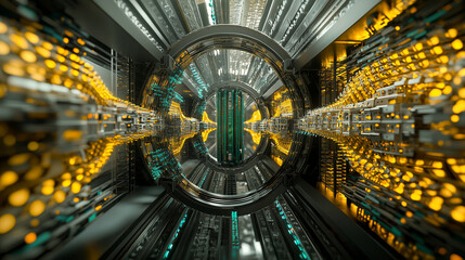 abstract fractal background with space for text