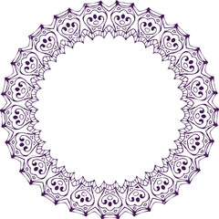 Beautiful flower art and mandala vector design