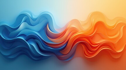 Colorful Abstract Waves Illustrating Flow and Movement in a Vibrant Design