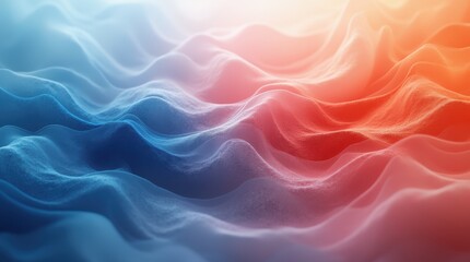 Obraz premium Colorful Abstract Waves Creating a Dynamic Visual Effect With Soft Gradients