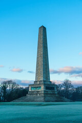 The Wellington Monument early in the morning