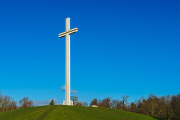Dublin, Ireland, January 18th 2025, The Papal Cross in The Phoenix Park early in the morning