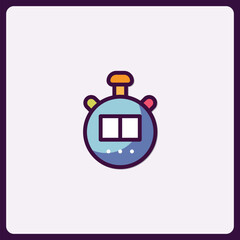 Vibrant stopwatch icon symbolizing time management and efficiency
