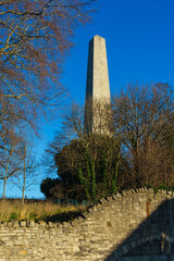 The Wellington Monument early in the morning