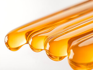 Oil extraction process laboratory macro photography scientific environment close-up view viscous substance