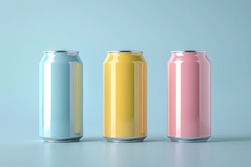 High Detail Picture of Can Mockup with Costumizable Colour