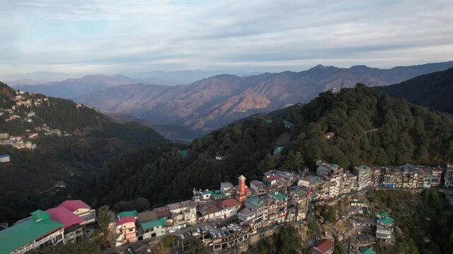 Shimla city, Shimla is the state capital of Himachal Pradesh located amidst the Himalayas of India.