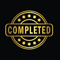 gold colorcompleted rubber stamp, flat education label minimalist design for digital and print projects
 Graphic Design Icons Making a Huge Impact on Visual Aesthetics