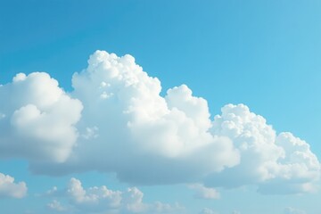Soft gray clouds drifting across the blue sky, white, clouds