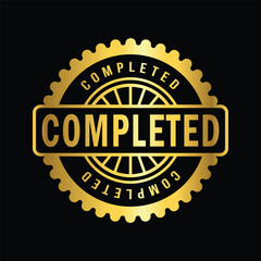 gold colorcompleted rubber stamp, flat education label minimalist design for digital and print projects
 Graphic Design Icons Making a Huge Impact on Visual Aesthetics