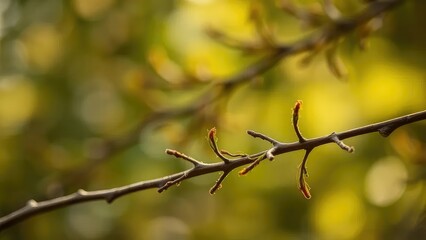 Fototapeta premium Ombre branch texture with shades of green and brown, rustic, organic, natural