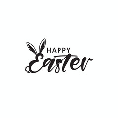 Happy Easter Bunny Design - Festive and Joyful Seasonal Greeting for Spring Celebrations, Perfect for Cards, Decorations, and Marketing Materials