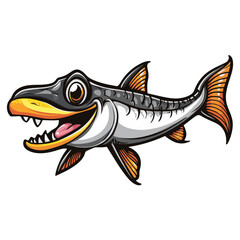 Fototapeta premium vector illustration of a fish