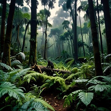 Fototapeta tropical forest in the jungle