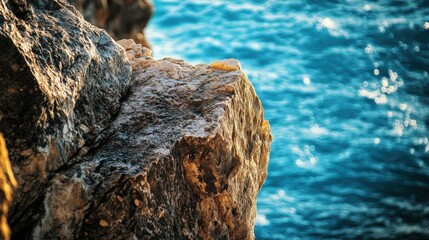 Fototapeta premium Rocks near the blue sea shore