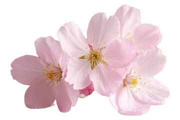 Delicate Pink Cherry Blossoms, A Gentle Spring Awakening, Showcasing Natures Soft Beauty With A Pure Isolated on Transparent Background