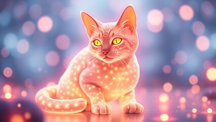 Glowing cat