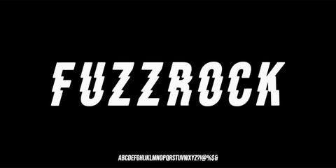 Fresh Music Styles Font. Creative Font. Punk Rock Font. Pop Punk. Rock Font Uppercase and Number. For Fashion, Sports, Urban Design, Vector illustration.