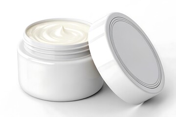 cosmetic container isolated on white