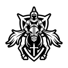 Collection of Templar Knight Symbols Glyph Icons  

