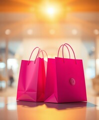 Pink Shopping Bags